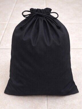 Unbranded Black Fabric Storage Drawstring Dust Bag Sized 12.5 x 12.5-inch
